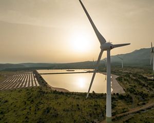 Jasenice Wind Plant in Zadar County Croatia.